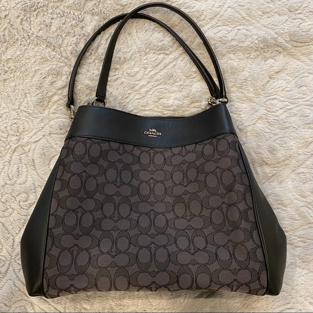 NWOT COACH Leather and Fabric Shoulder Bag